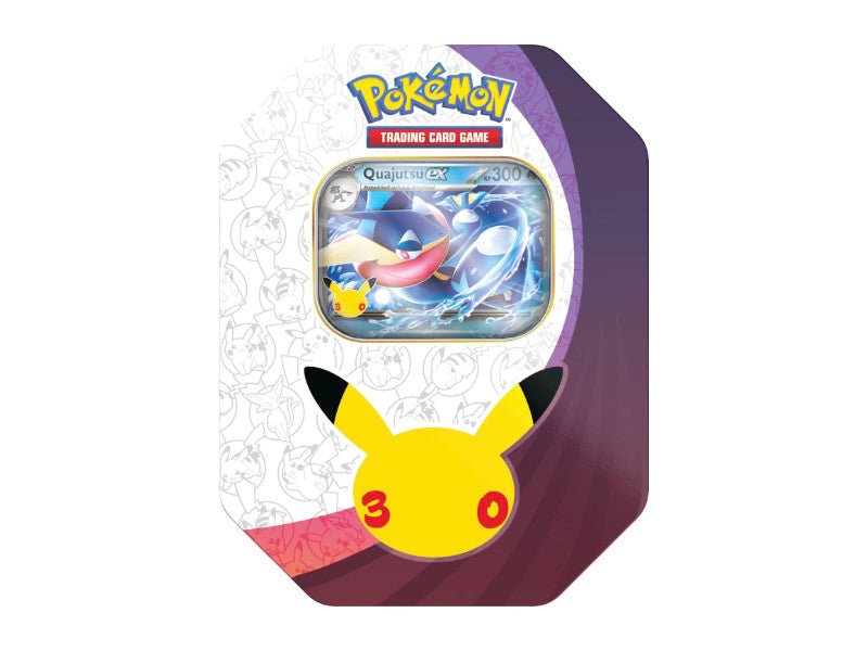 Pokemon 30th Celebrations Quajutsu-ex Tin Box - DE - Tin Box - BattleofCards