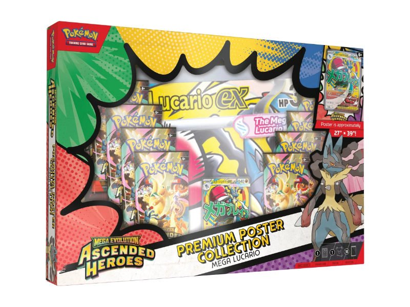 Pokemon Ascended Heroes Premium Poster Kollektion Box (Lucario) - EN - Box Collection Sets - BattleofCards