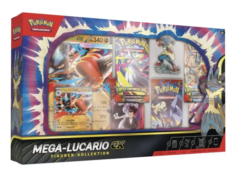 Pokemon Mega Lucario ex Figuren Kollektion Box - DE - Box Collection Sets - BattleofCards