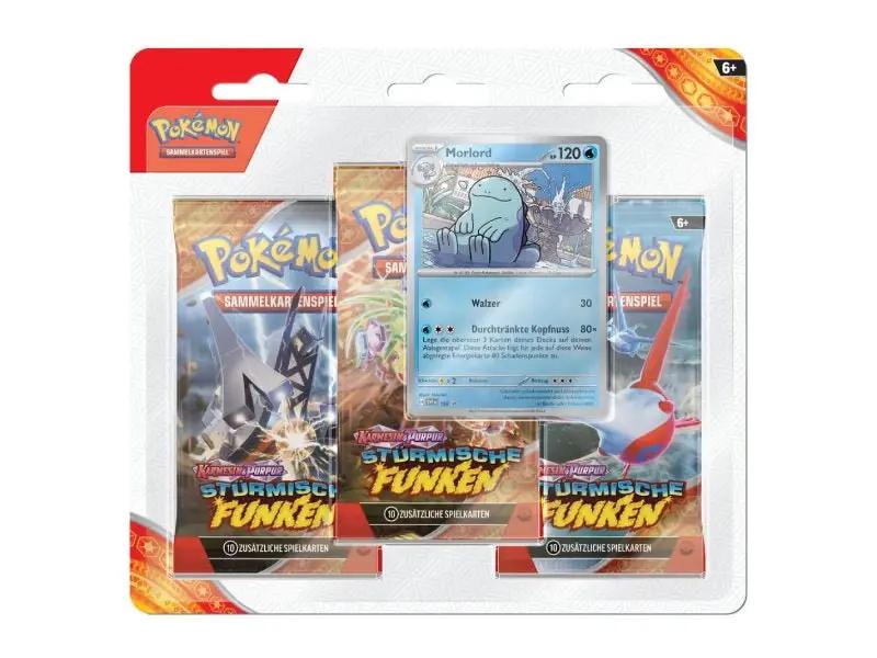 Pokémon Stürmische Funken 3 - Pack - Blister (Morlord) - DE - Blister - BattleofCards