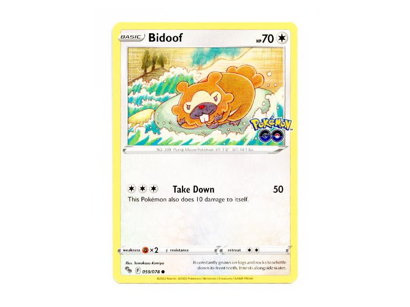 Bidoof 059/078 - Common - Einzelkarten - BattleofCards