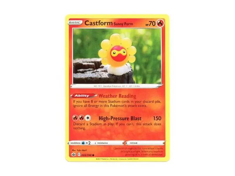 Castform Sunny Form 022/198 - Common - Einzelkarten - BattleofCards