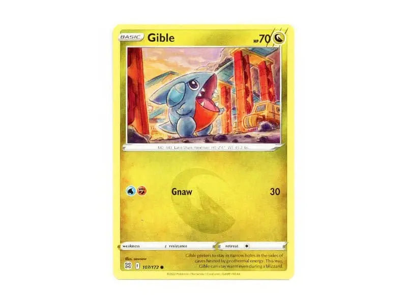 Gible 107/172 - Common - BattleofCards