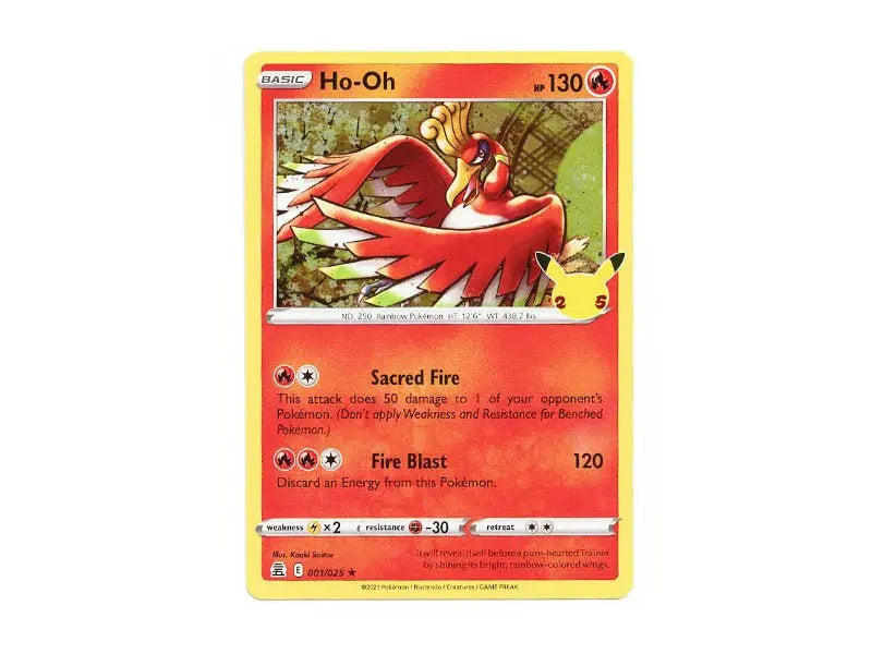 Ho - Oh 001/025 - Holo Rare - Einzelkarten - BattleofCards