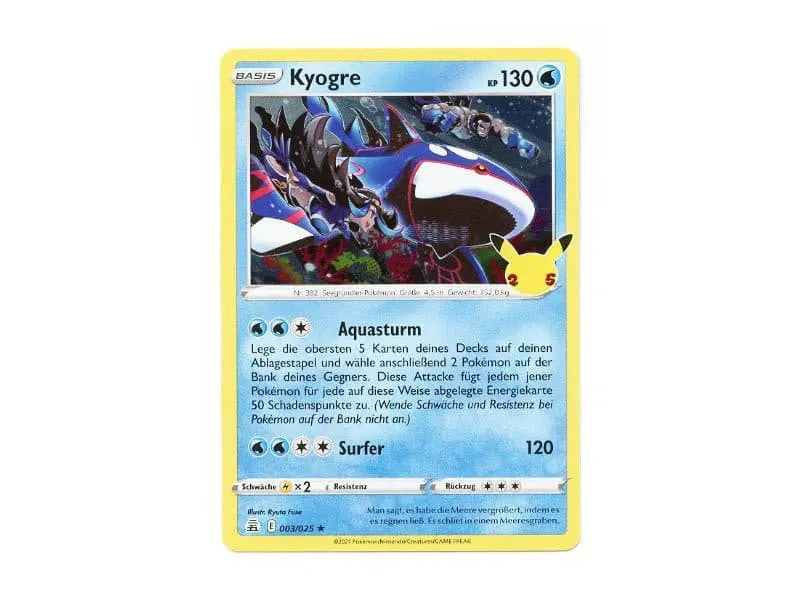 Kyogre 003/025 - Holo Rare - DE - Einzelkarten - BattleofCards