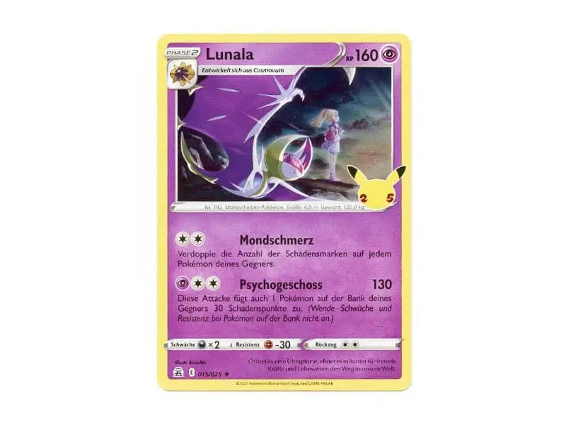 Lunala 015/025 - Holo Rare - DE - Einzelkarten - BattleofCards