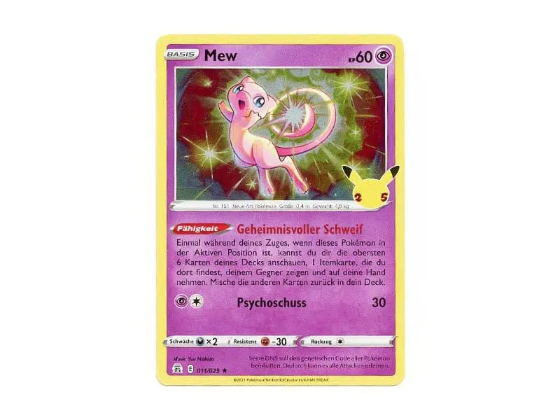 Mew 011/025 - Holo Rare - DE - Einzelkarten - BattleofCards