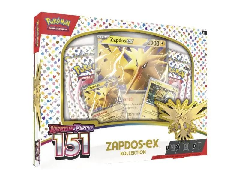 Pokémon Karmesin & Purpur 151 Zapdos ex Kollektion Box - DE - Box Collection Sets - BattleofCards