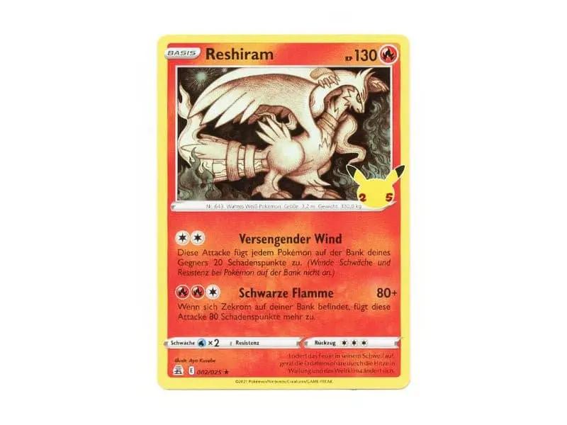 Reshiram 002/025 - Holo Rare - DE - Einzelkarten - BattleofCards
