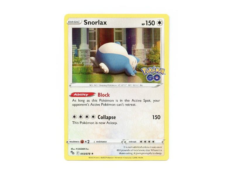 Snorlax 055/078 - Holo Rare - Einzelkarten - BattleofCards