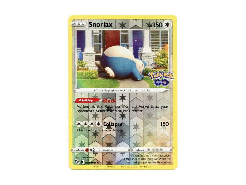 Snorlax 055/078 - Reverse Holo - Einzelkarten - BattleofCards