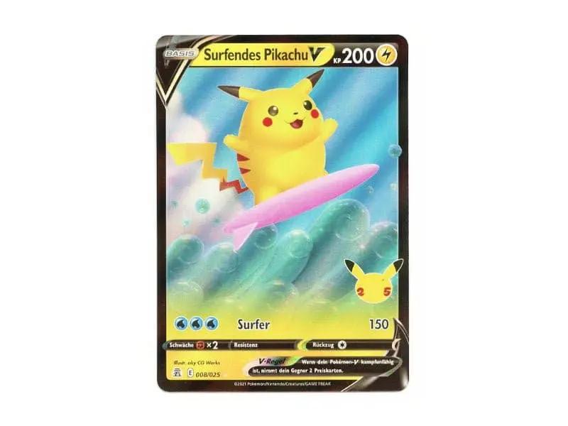 Surfendes Pikachu V 008/025 - Ultra Rare - DE - Einzelkarten - BattleofCards