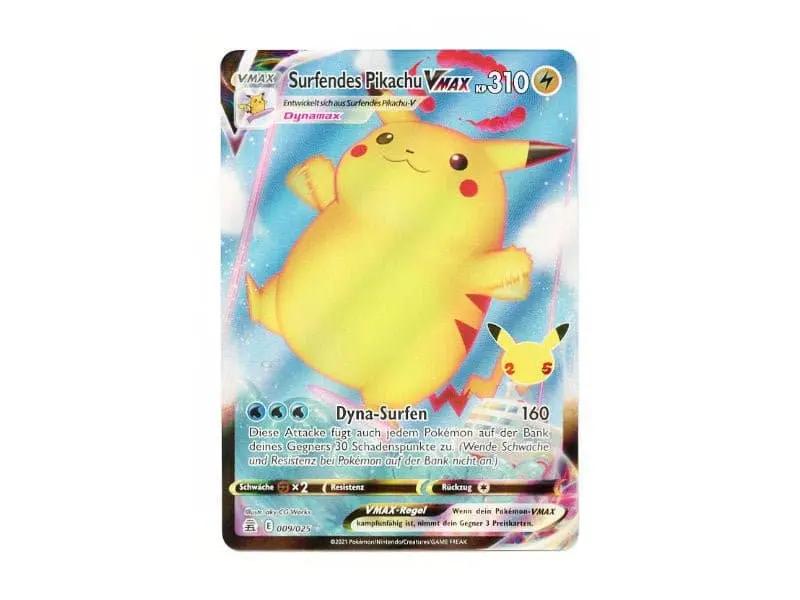 Surfendes Pikachu VMax 009/025 - Ultra Rare - DE - Einzelkarten - BattleofCards