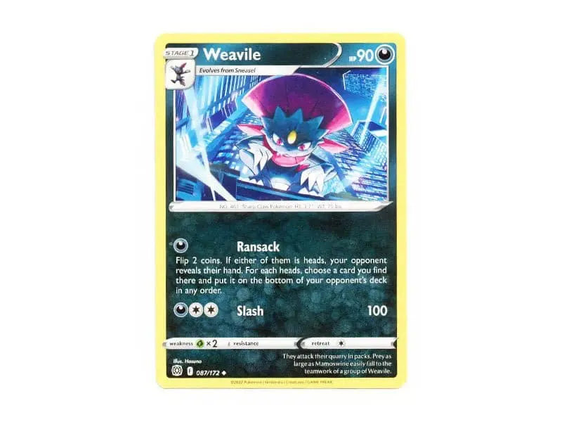 Weavile 087/172 - Common - BattleofCards