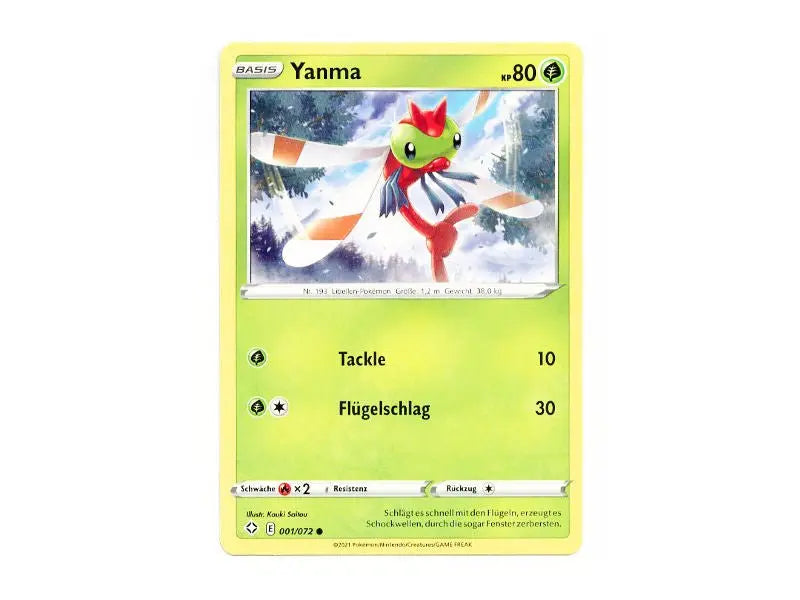 Yanma 001/072 - Common - DE - Einzelkarten - BattleofCards