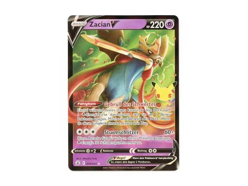Zacian V 016/025 - Ultra Rare - DE - Einzelkarten - BattleofCards