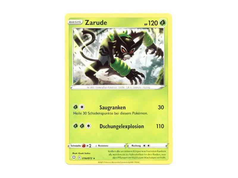 Zarude 016/072 - Common - DE - Einzelkarten - BattleofCards