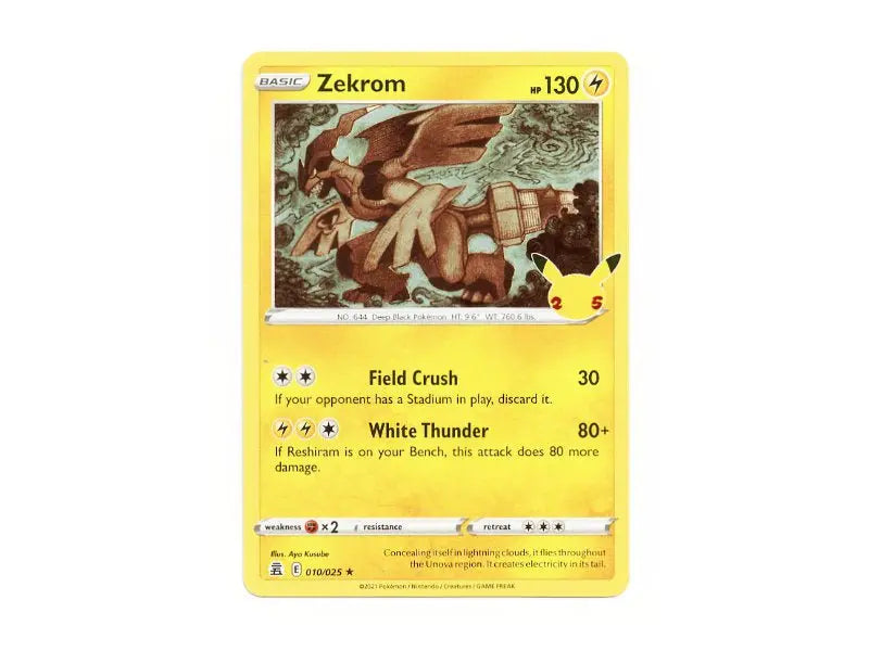 Zekrom 010/025 - Holo Rare - Einzelkarten - BattleofCards