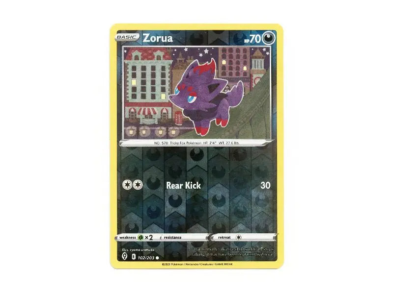 Zorua 102/203 - Reverse Holo - Einzelkarten - BattleofCards
