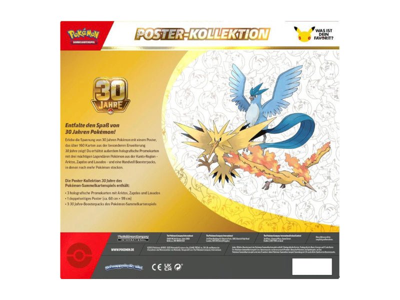 Pokemon 30th Celebrations Poster Kollektion Box - DE - Box Collection Sets - BattleofCards