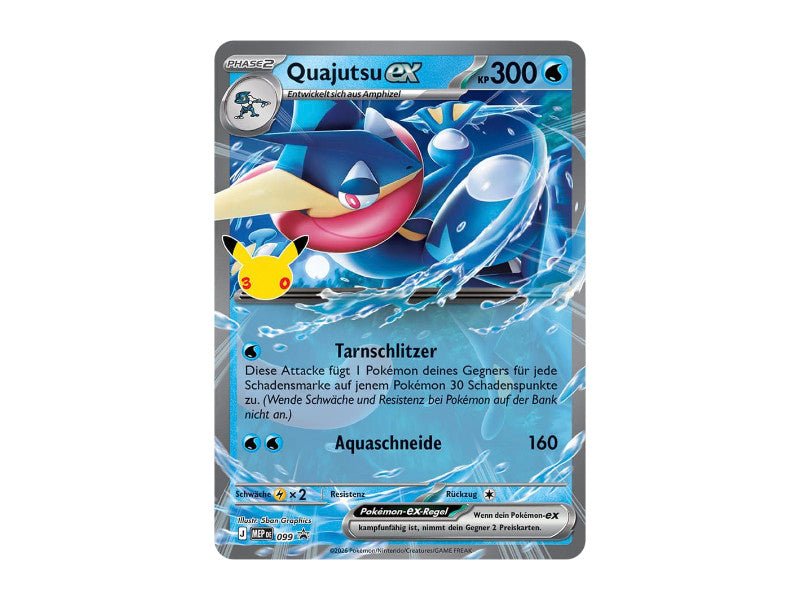 Pokemon 30th Celebrations Quajutsu-ex Tin Box - DE - Tin Box - BattleofCards