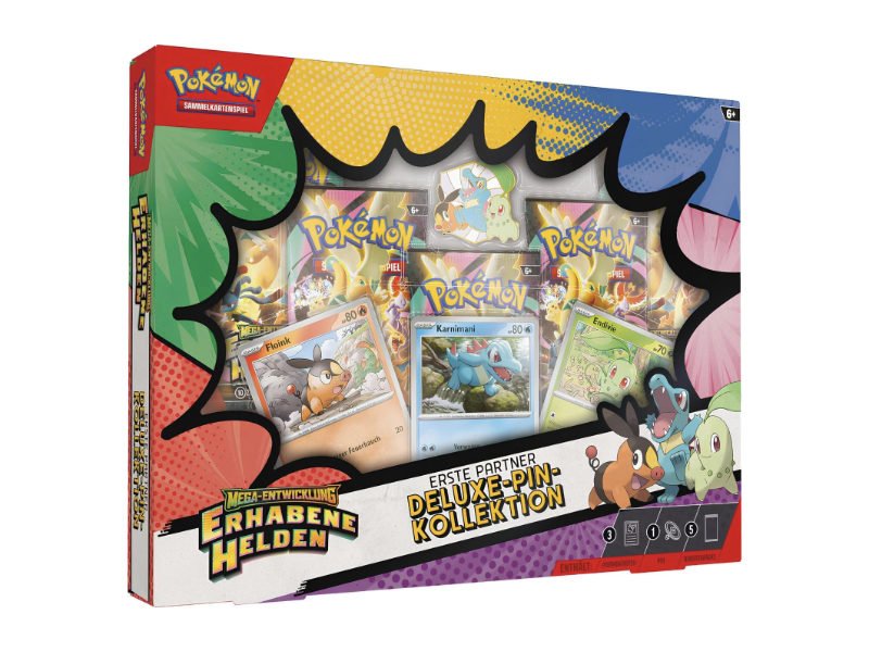 Pokemon Erhabene Helden Deluxe Pin Kollektion Box (Erste Partner) - DE - Box Collection Sets - BattleofCards