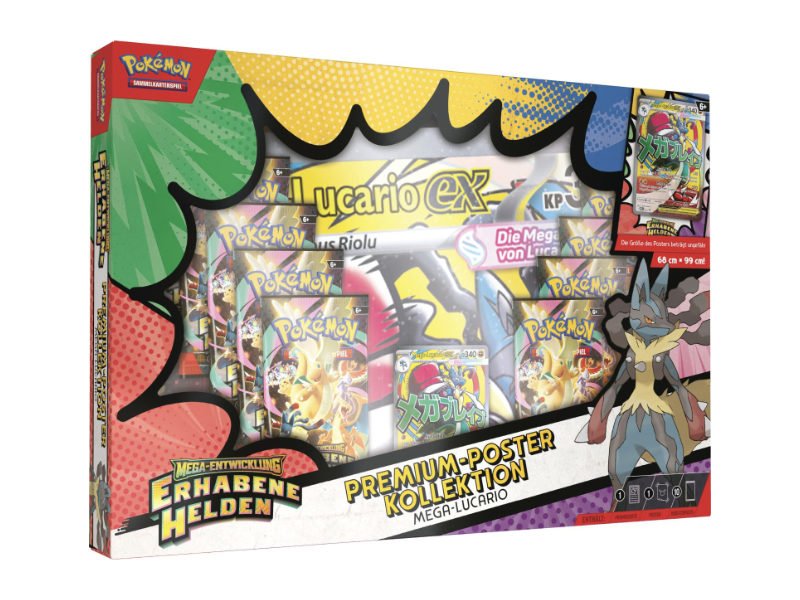 Pokemon Erhabene Helden Premium Poster Kollektion Box (Lucario) - DE - Box Collection Sets - BattleofCards