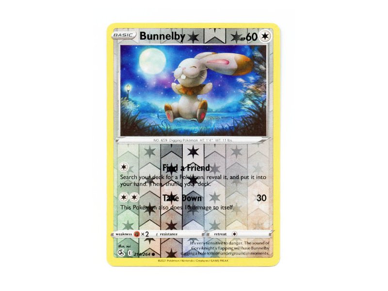 Bunnelby 214/264 - Reverse Holo - BattleofCards