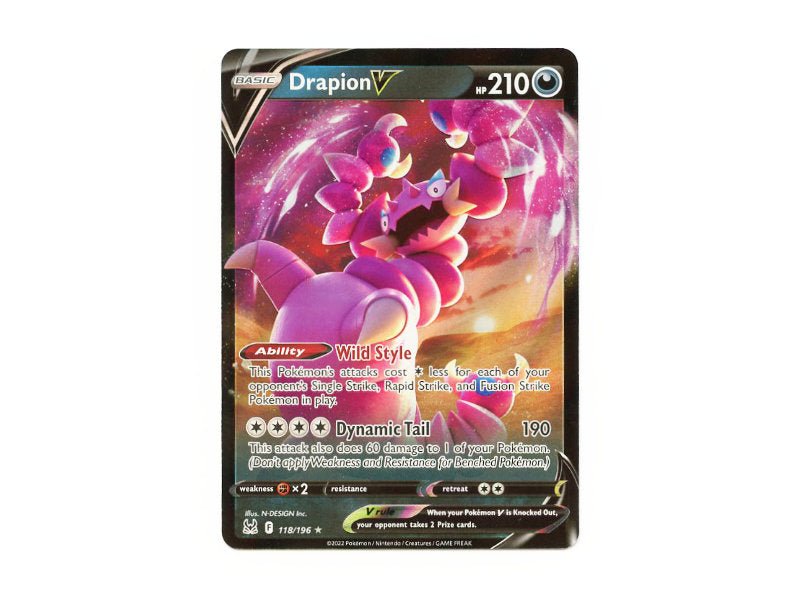 Drapion V 118/196 - Ultra Rare - BattleofCards