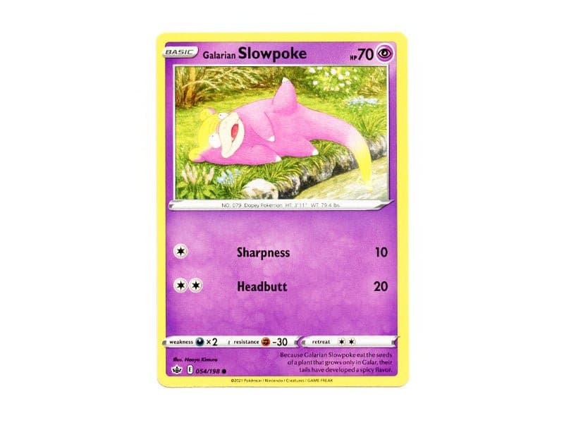 Galarian Slowpoke 054/198 - Common - BattleofCards