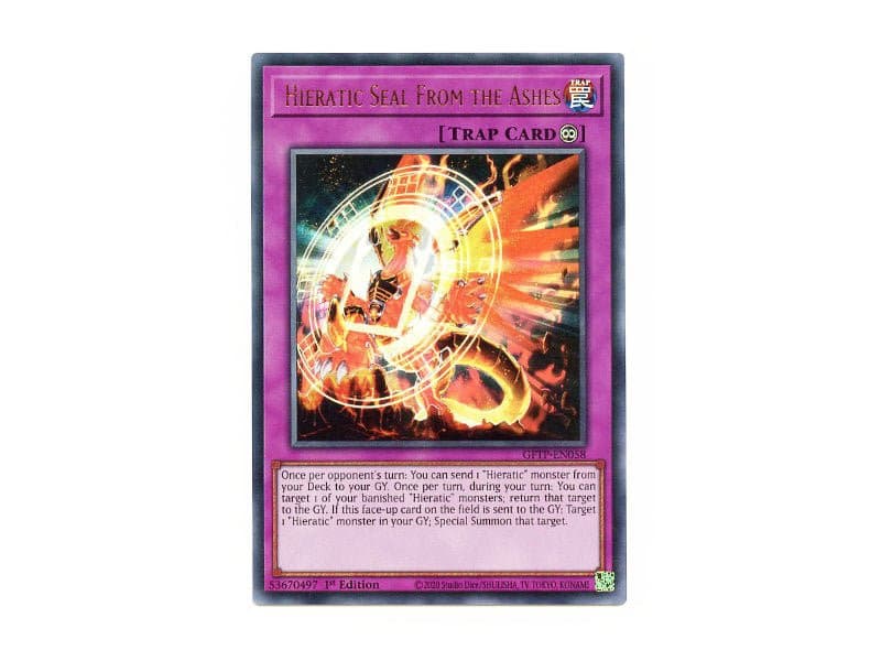 Hieratic Seal from the Ashes GFTP-EN058 - Ultra Rare - BattleofCards