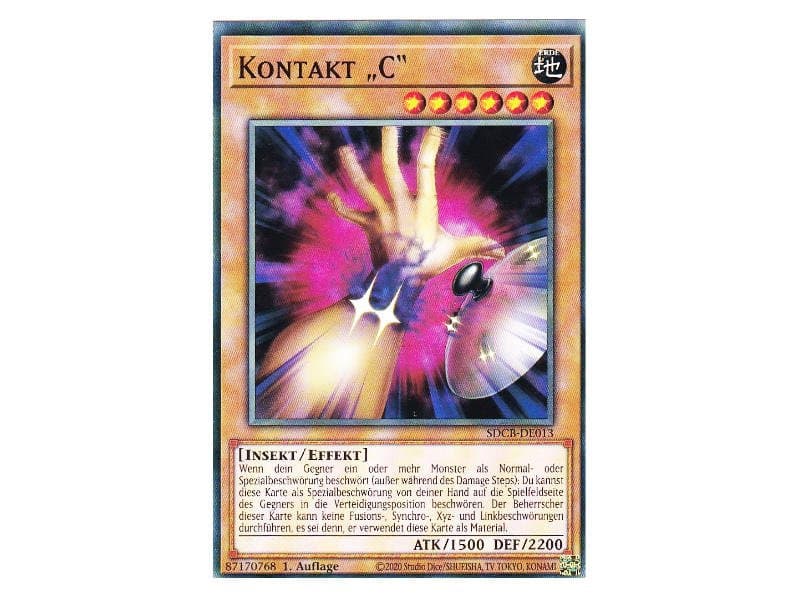 Kontakt "C" - SDCB-DE013 - BattleofCards