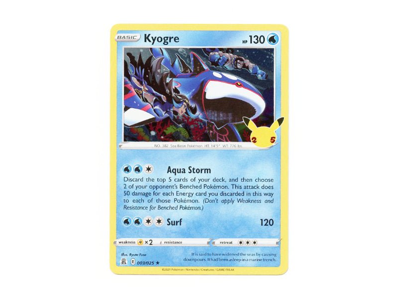 Kyogre 003/025 - Holo Rare - BattleofCards