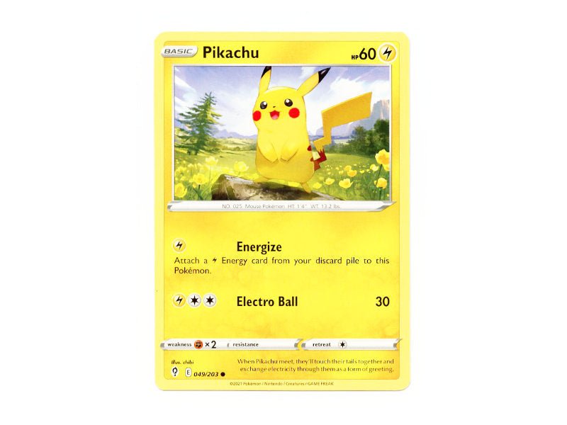 Pikachu 049/203 - Common - BattleofCards