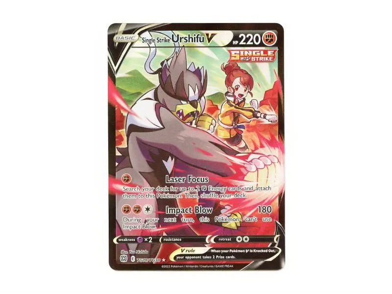 Single Strike Urshifu V TG18/TG30 - Secret Rare - Einzelkarten - BattleofCards